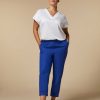 Trousers | Marina Rinaldi Linen-Blend Joggers