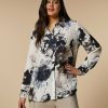 Blouses & Shirts | Marina Rinaldi Silk Crepe De Chine Shirt