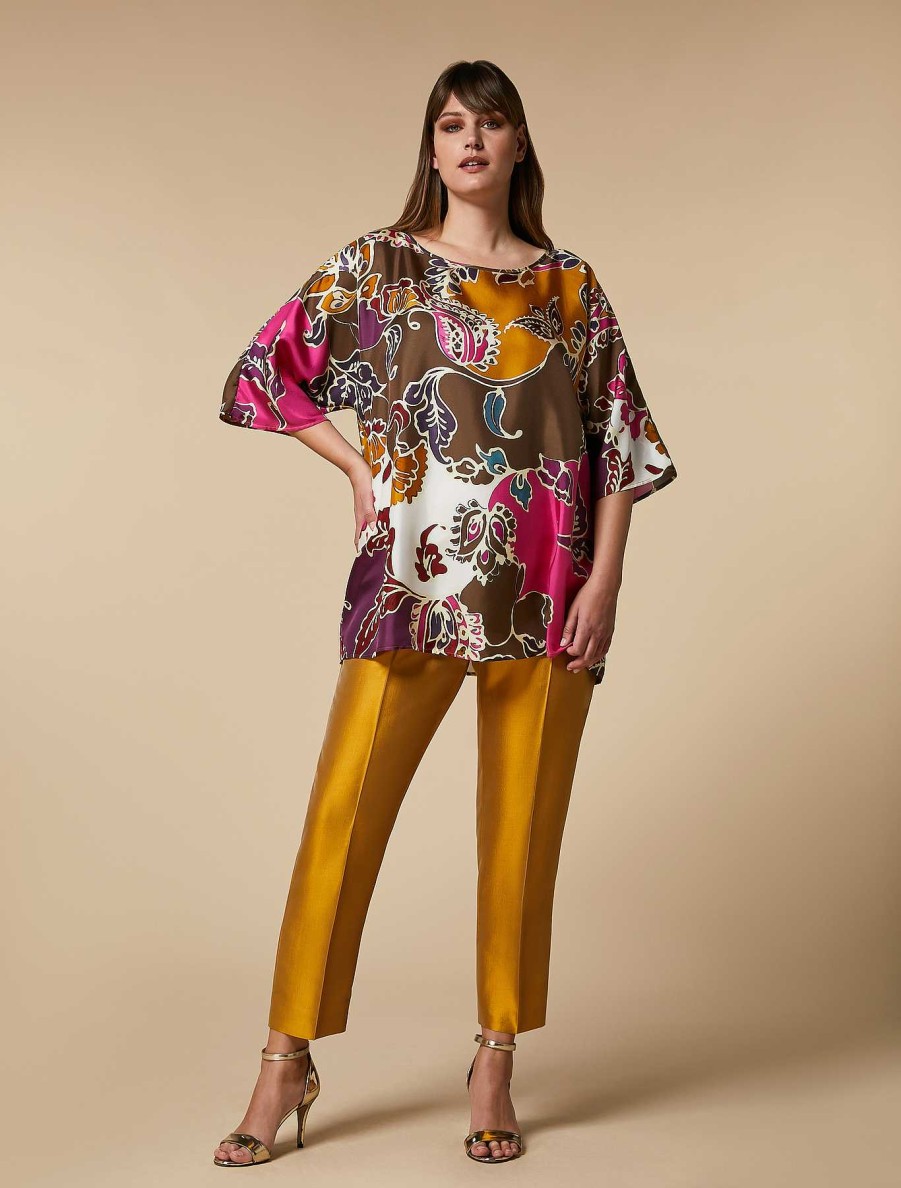 Formalwear | Marina Rinaldi Pure Silk Shantung Trousers