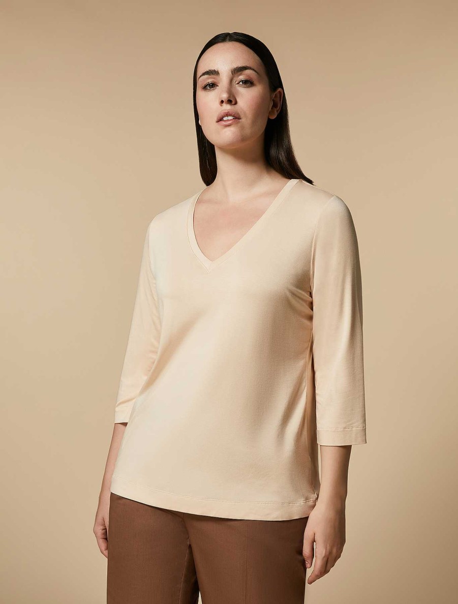 Essential | Marina Rinaldi Viscose Jersey T-Shirt