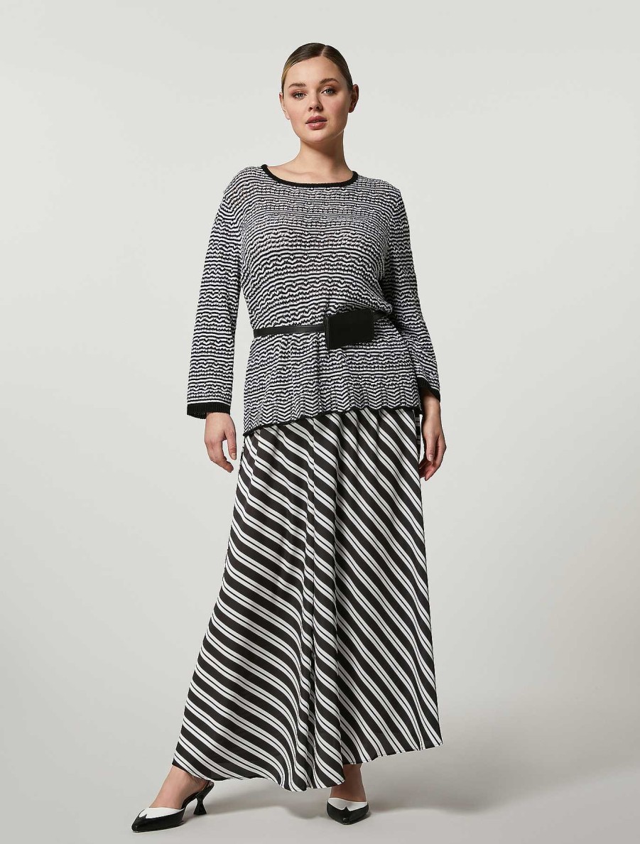 Knitwear | Marina Rinaldi Cotton-Blend Sweater