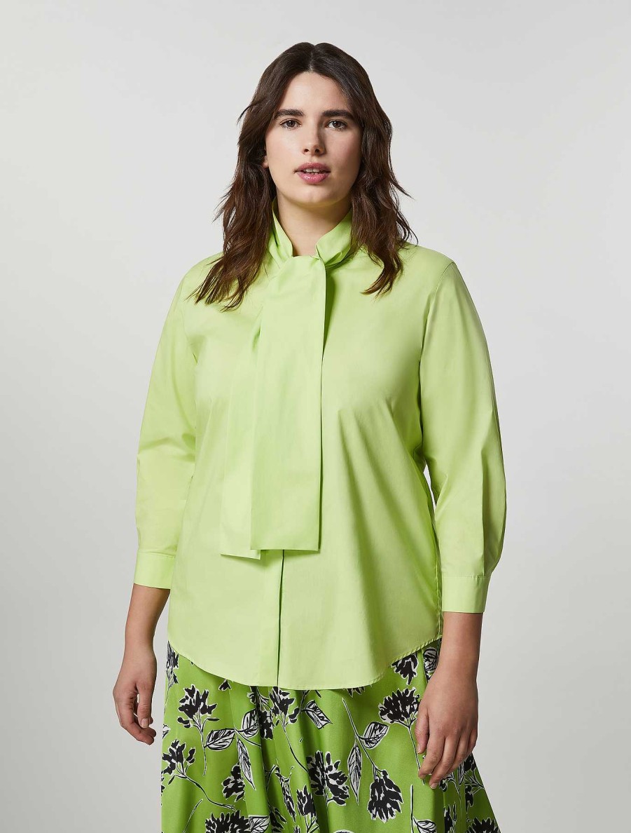 Blouses & Shirts | Marina Rinaldi Cotton Poplin Shirt