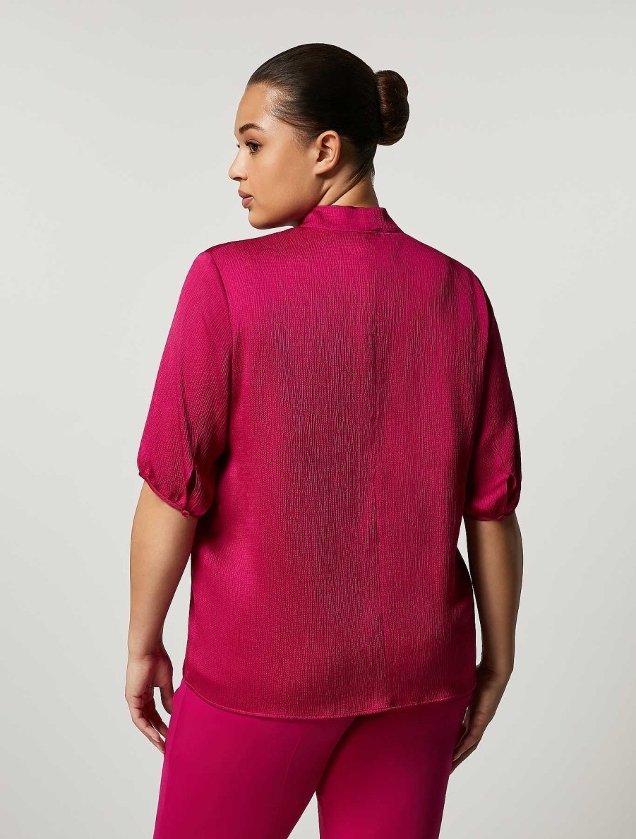 Blouses & Shirts | Marina Rinaldi Hammered Satin Blouse