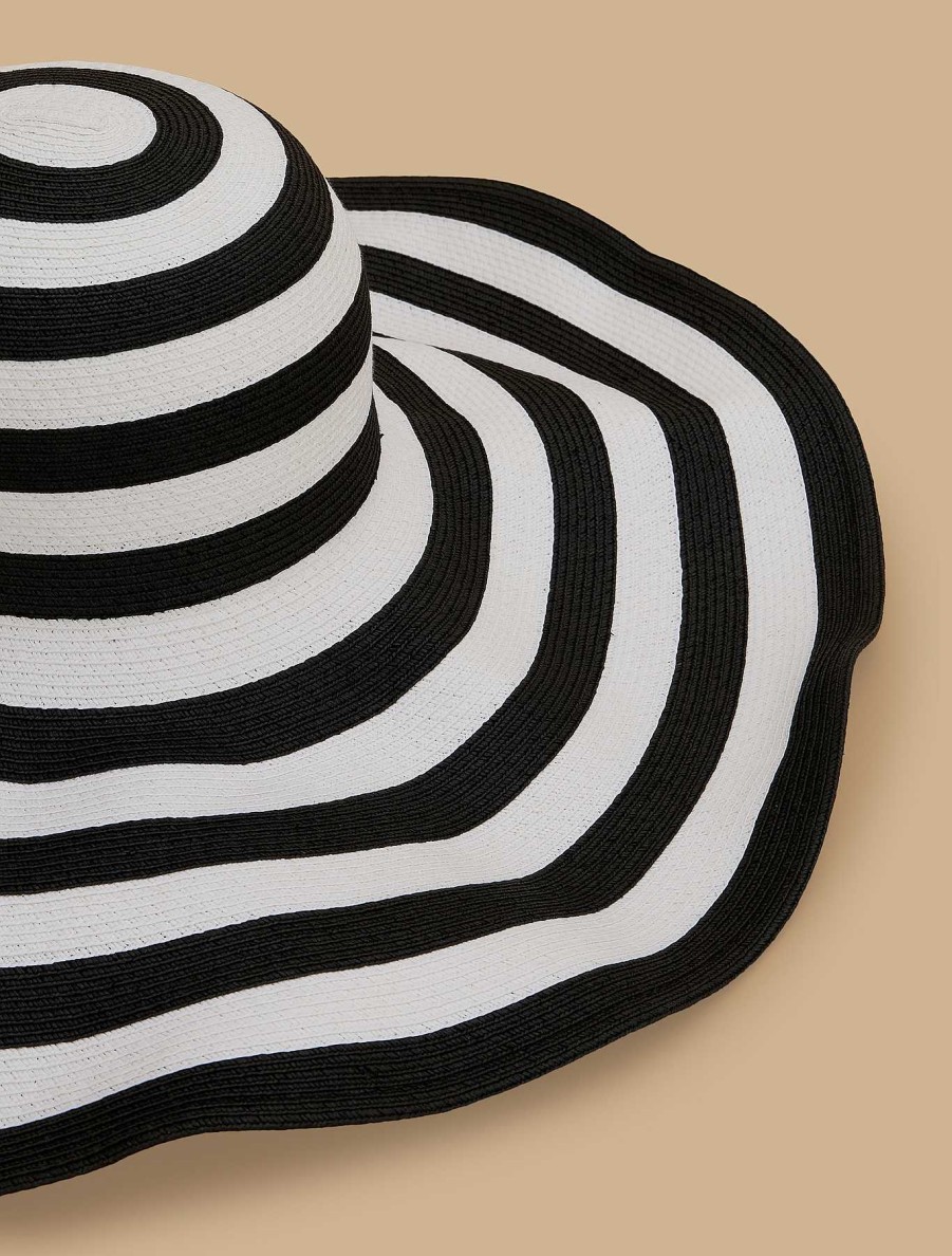 Other Accessories | Marina Rinaldi Two-Tone Striped Hat