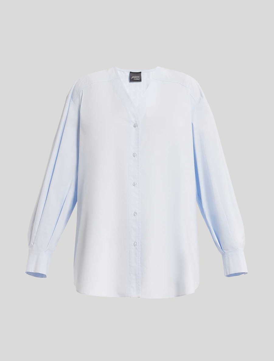 Blouses & Shirts | Marina Rinaldi Cotton Poplin Tunic