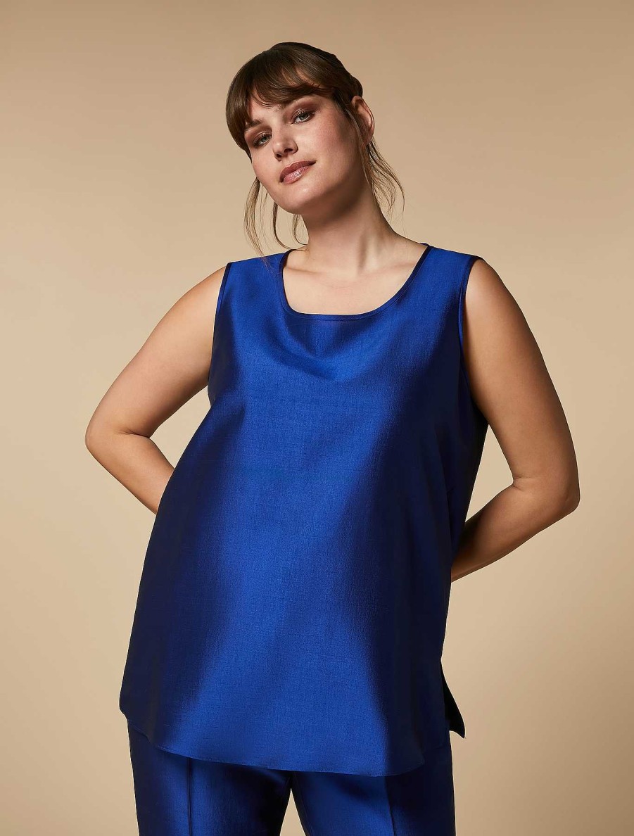 Tops & T-Shirts | Marina Rinaldi Lightweight Shantung Top