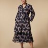 Coats & Trench Coats | Marina Rinaldi Printed Faille Duster Coat