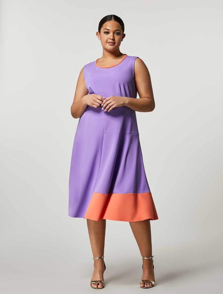 Dresses | Marina Rinaldi Scuba Jersey Calf-Length Dress