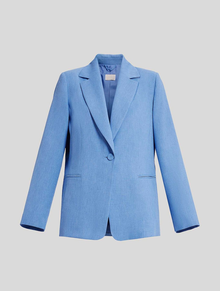 Jacket & Blazers | Marina Rinaldi Basketweave-Look Blazer Jacket