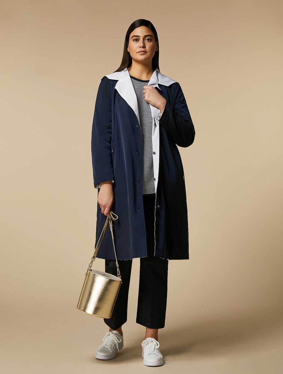 Coats & Trench Coats | Marina Rinaldi Reversible Water-Repellent Canvas Raincoat