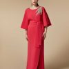 Formalwear | Marina Rinaldi Long Embroidered Cady Dress