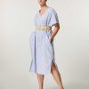 Dresses | Marina Rinaldi Linen And Cotton Canvas Dress