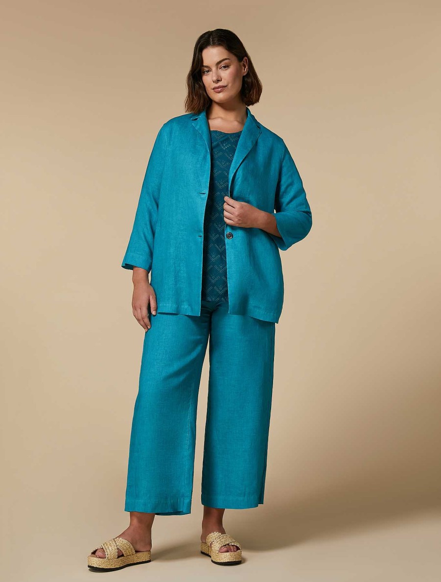 Trousers | Marina Rinaldi Linen Trousers