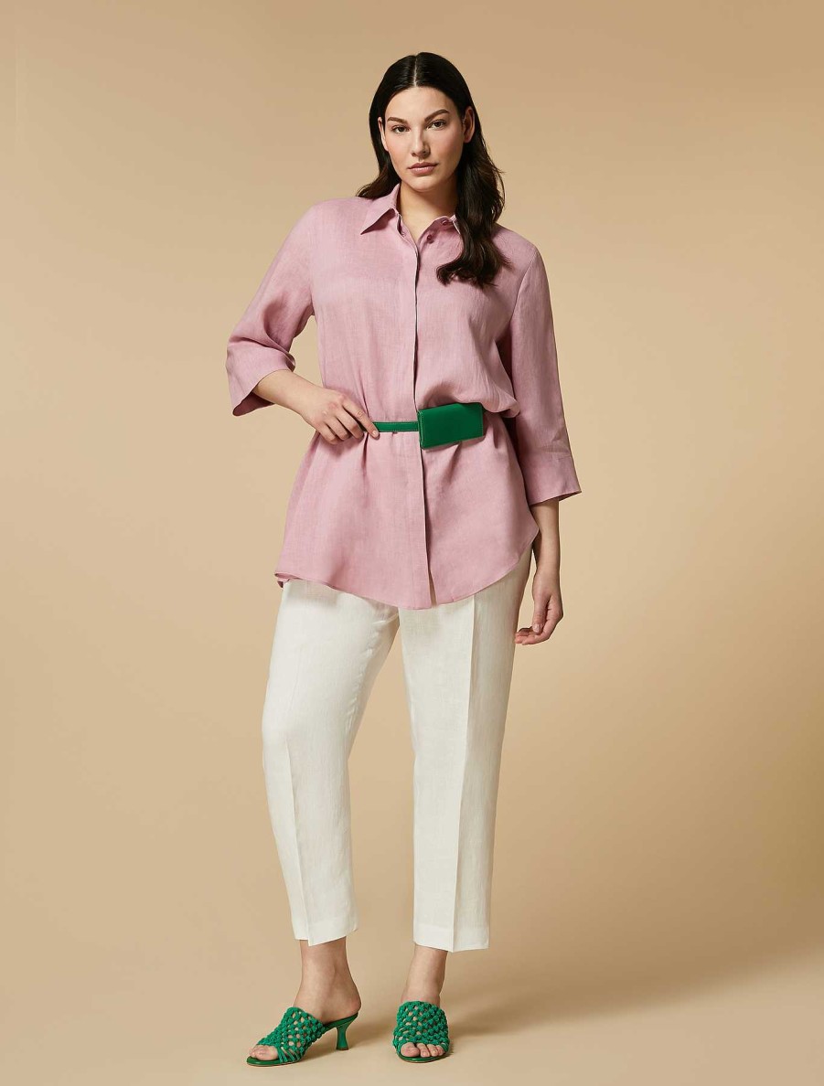 Blouses & Shirts | Marina Rinaldi Linen Tunic