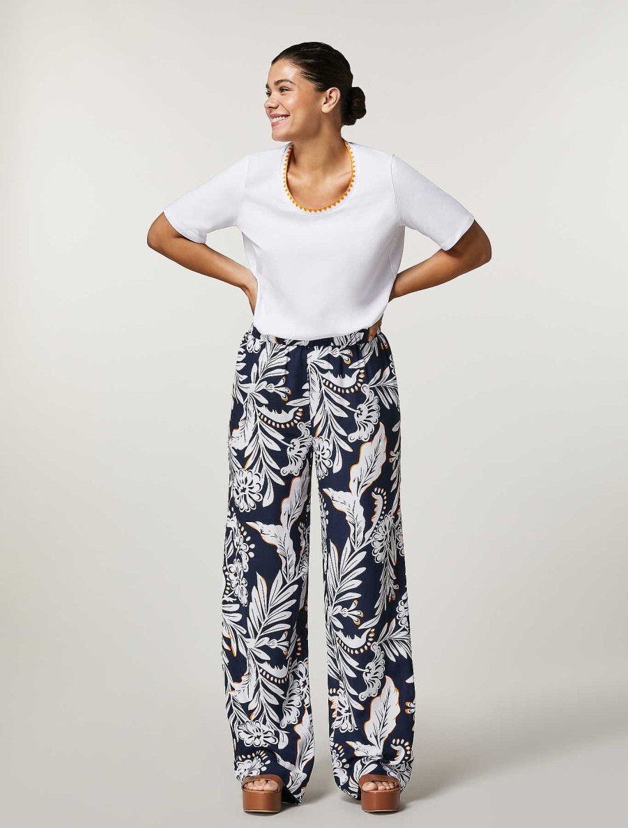 Trousers | Marina Rinaldi Viscose Trousers