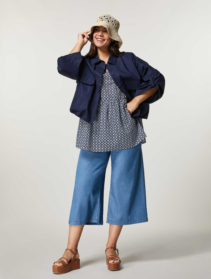 Blouses & Shirts | Marina Rinaldi Cotton Muslin Tunic