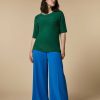 Trousers | Marina Rinaldi Triacetate Cady Palazzo Trousers