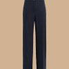 Trousers | Marina Rinaldi Wide-Leg Viscose-Blend Trousers