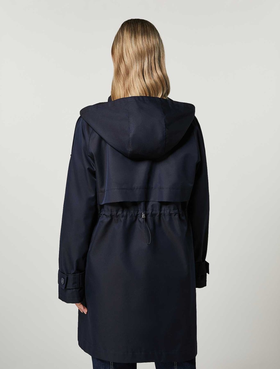 Coats & Trench Coats | Marina Rinaldi Water-Repellent Cotton Trench Coat