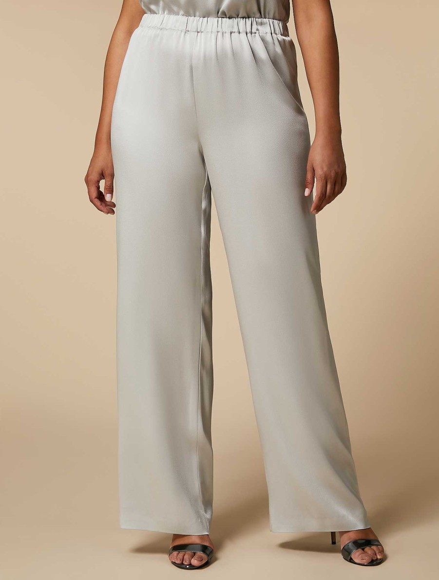 Formal Suits | Marina Rinaldi Envers Satin Trousers