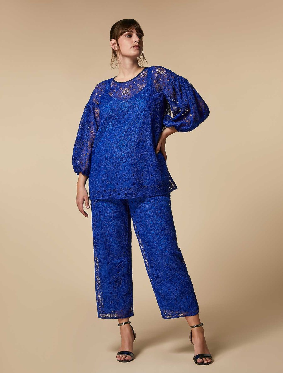 Formalwear | Marina Rinaldi Macrame Lace Trousers