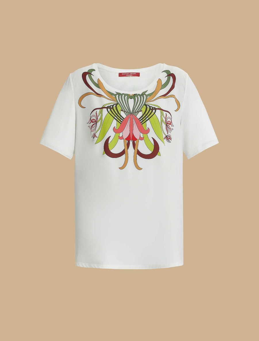 Tops & T-Shirts | Marina Rinaldi Jersey Print T-Shirt