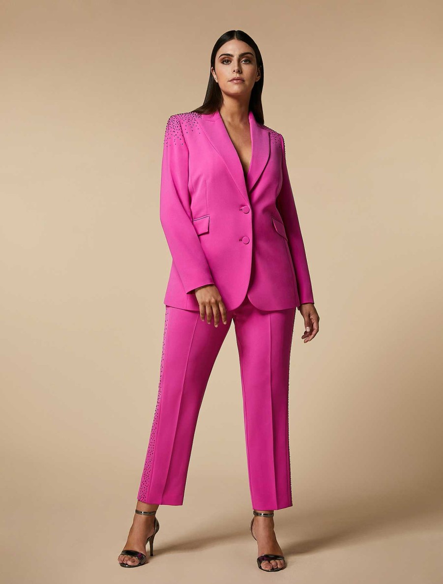 Formal Trousers And Skirts | Marina Rinaldi Stretch Cady Trousers