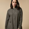 Blouses & Shirts | Marina Rinaldi Rhinestone-Adorned Poplin Shirt