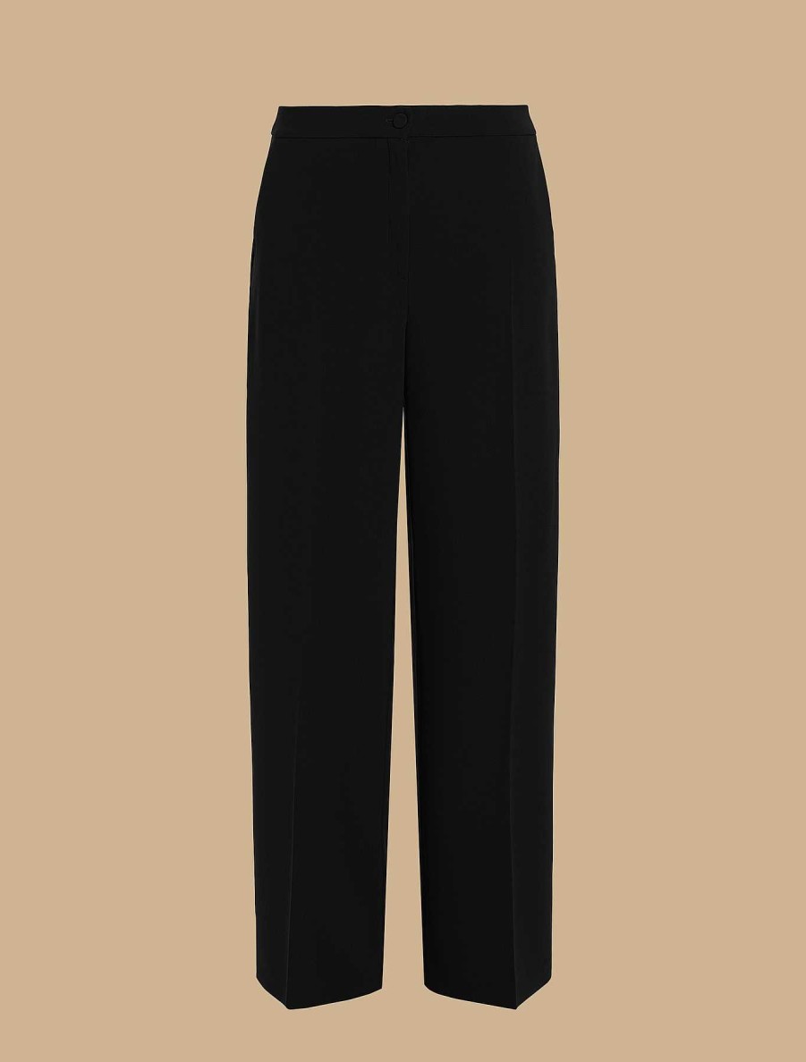 Trousers | Marina Rinaldi Triacetate Wide Trousers