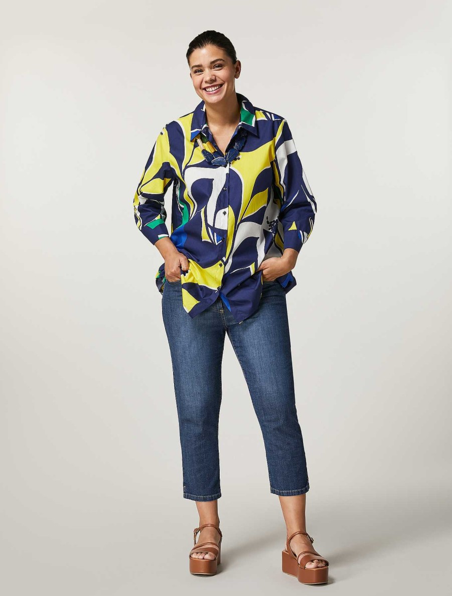 Blouses & Shirts | Marina Rinaldi Cotton Poplin Shirt