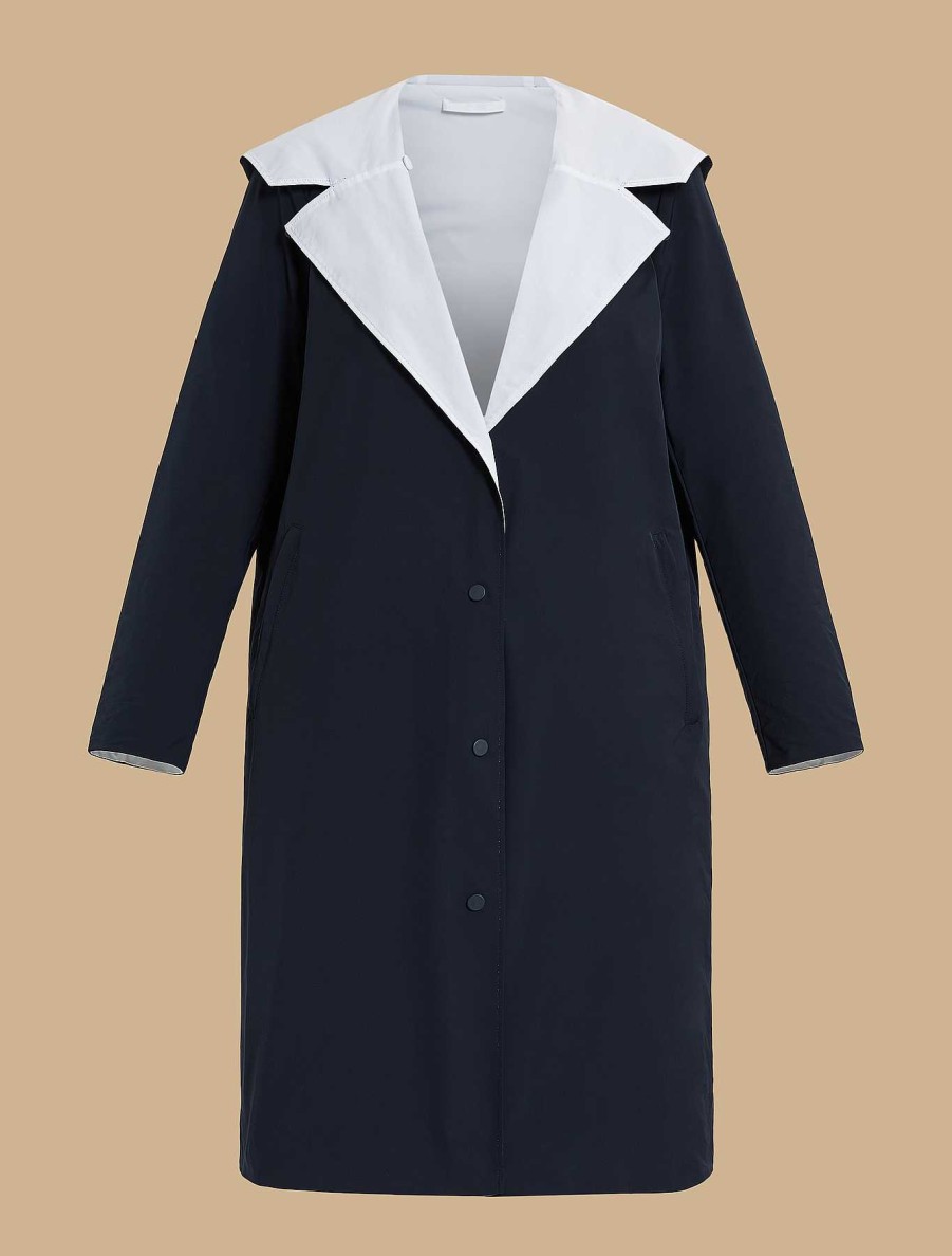 Coats & Trench Coats | Marina Rinaldi Reversible Water-Repellent Canvas Raincoat