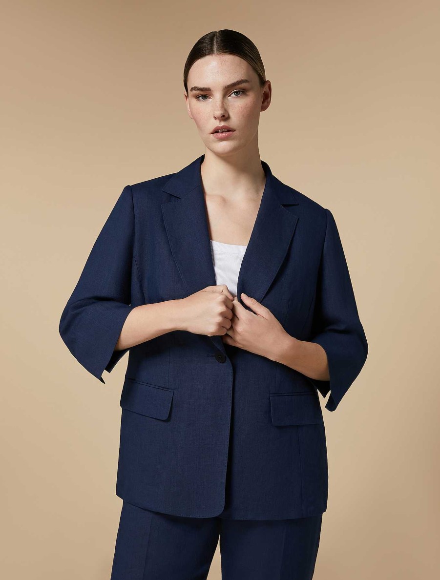 Essential | Marina Rinaldi Linen Jacket