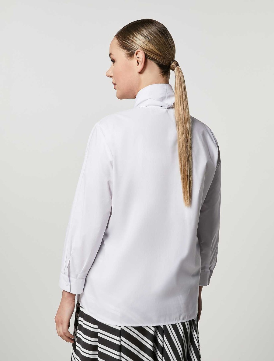 Blouses & Shirts | Marina Rinaldi Cotton Poplin Shirt