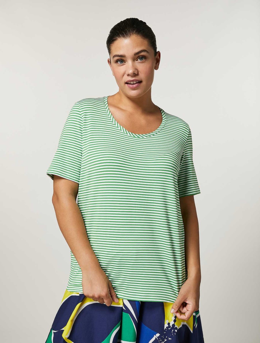 Tops & T-Shirts | Marina Rinaldi Viscose Jersey T-Shirt