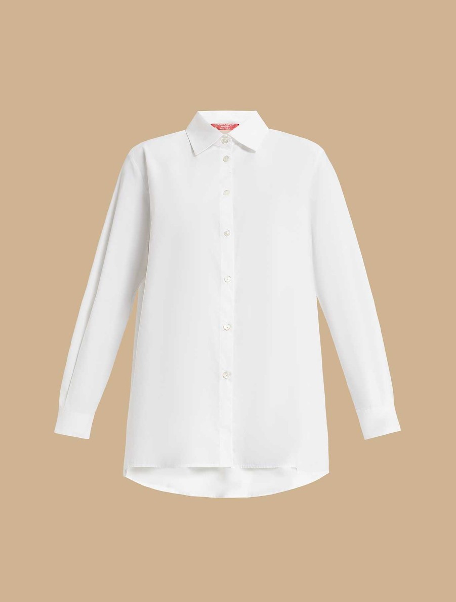 Blouses & Shirts | Marina Rinaldi Oversized Poplin Shirt