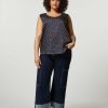 Trousers | Marina Rinaldi Cotton Denim Trousers