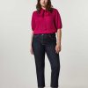 Trousers | Marina Rinaldi Cotton Denim Trousers