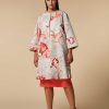 Coats & Trench Coats | Marina Rinaldi Printed Faille Duster Coat