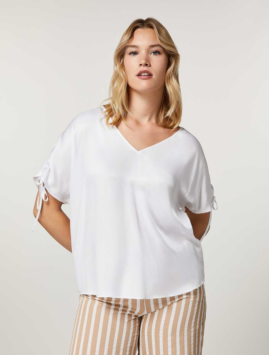 Blouses & Shirts | Marina Rinaldi Viscose Twill Blouse