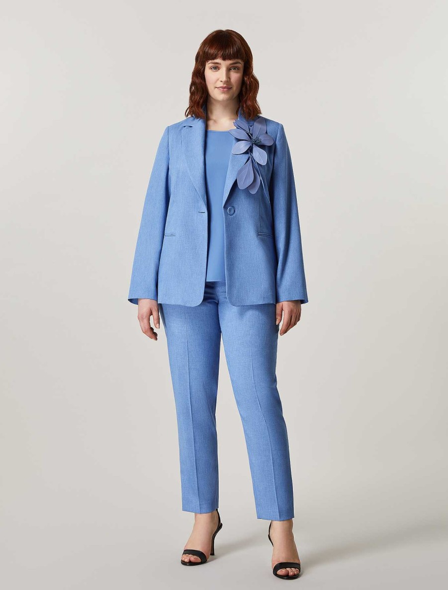 Jacket & Blazers | Marina Rinaldi Basketweave-Look Blazer Jacket