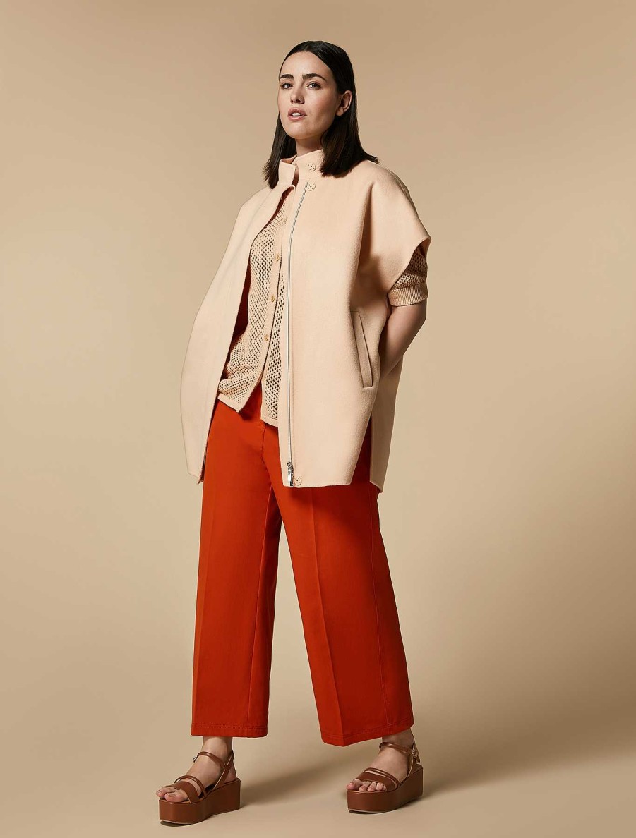 Knitwear | Marina Rinaldi Cotton Crepe Cardigan