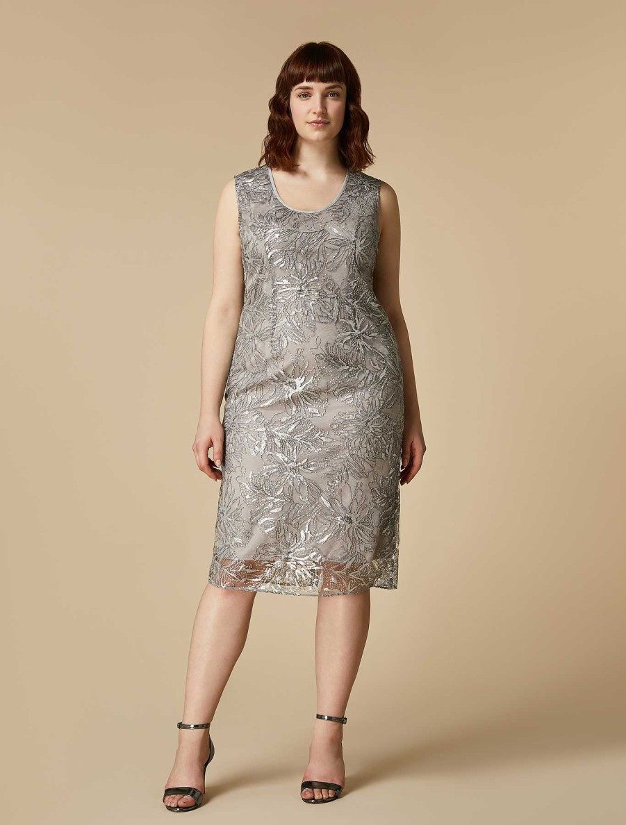 Formal Dresses | Marina Rinaldi Sequinned Sheath Dress