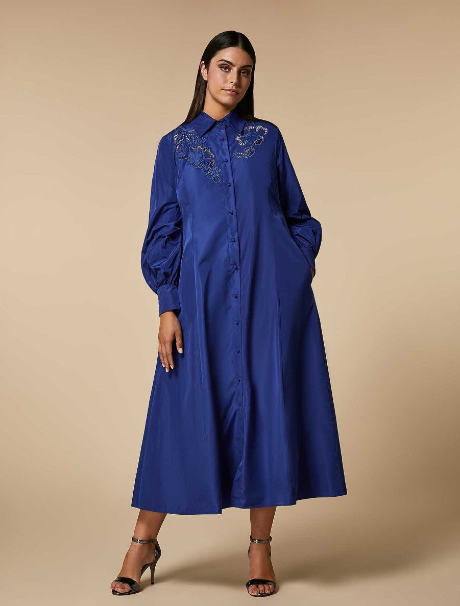 Dresses | Marina Rinaldi Taffeta Shirt Dress