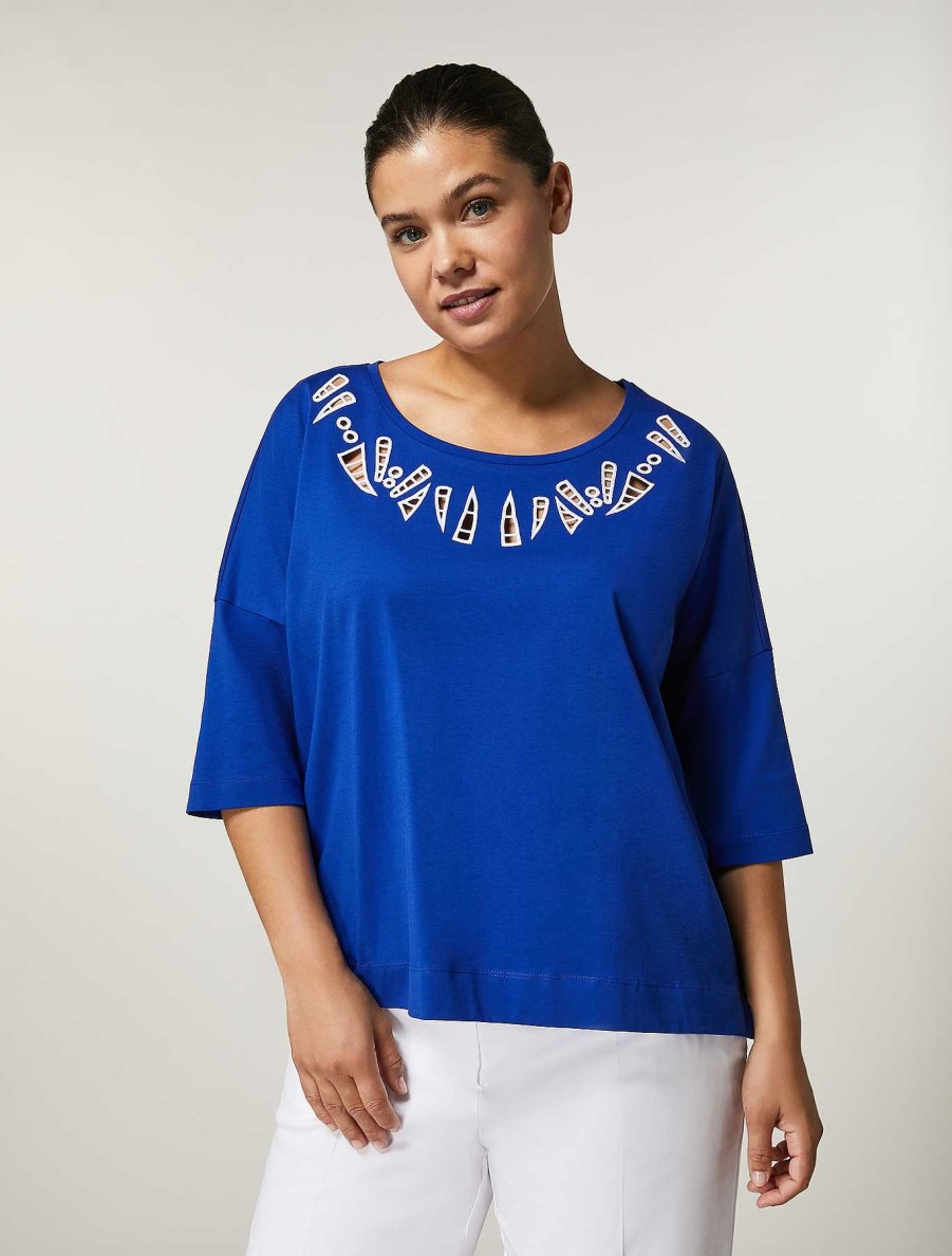 Tops & T-Shirts | Marina Rinaldi Cotton T-Shirt