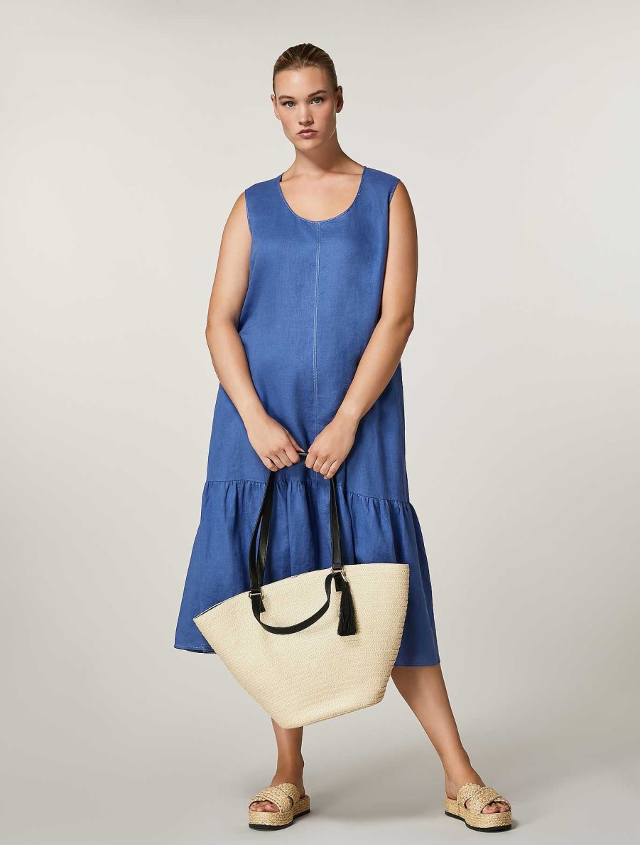 Dresses | Marina Rinaldi Linen Canvas Dress