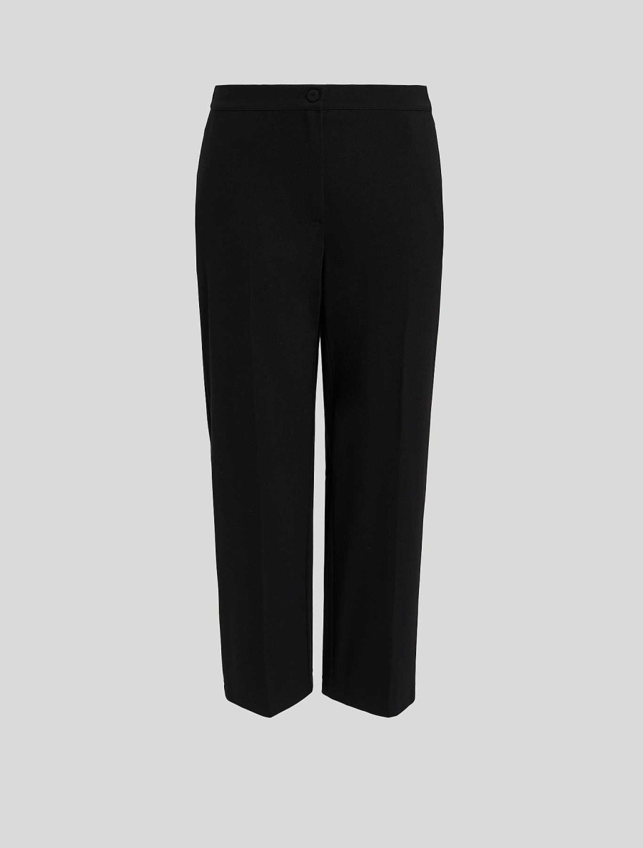 Trousers | Marina Rinaldi Cropped Jersey Trousers