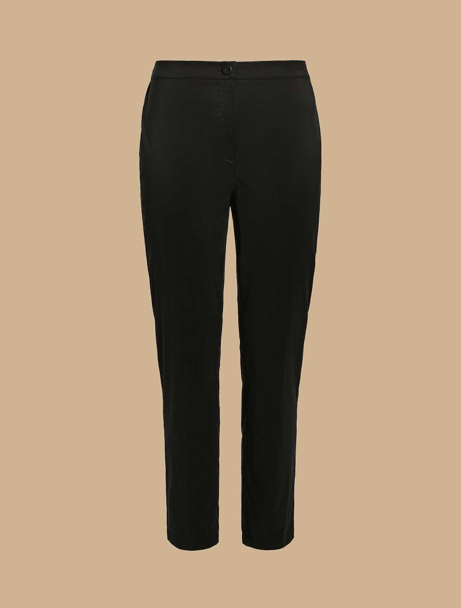 Trousers | Marina Rinaldi Poplin Legging Trousers