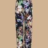 Trousers | Marina Rinaldi Printed Neoprene Trousers