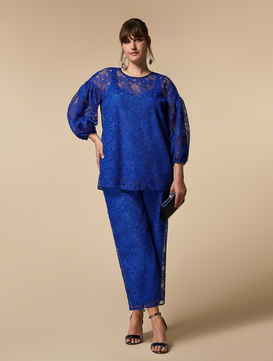 Formalwear | Marina Rinaldi Macrame Lace Trousers