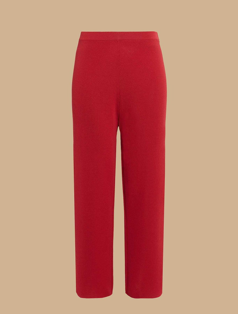 Trousers | Marina Rinaldi Viscose Crepe Trousers